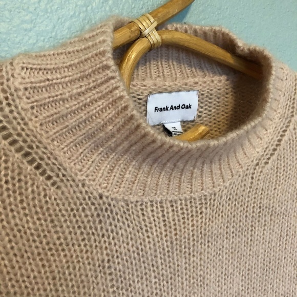 Frank & Oak Mockneck Sweater - Pale Pink - XS - Picture 2 of 3